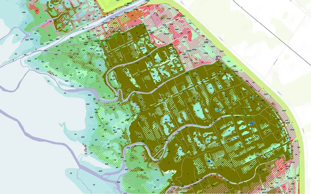 Kartenausschnitt Friedrichskoog